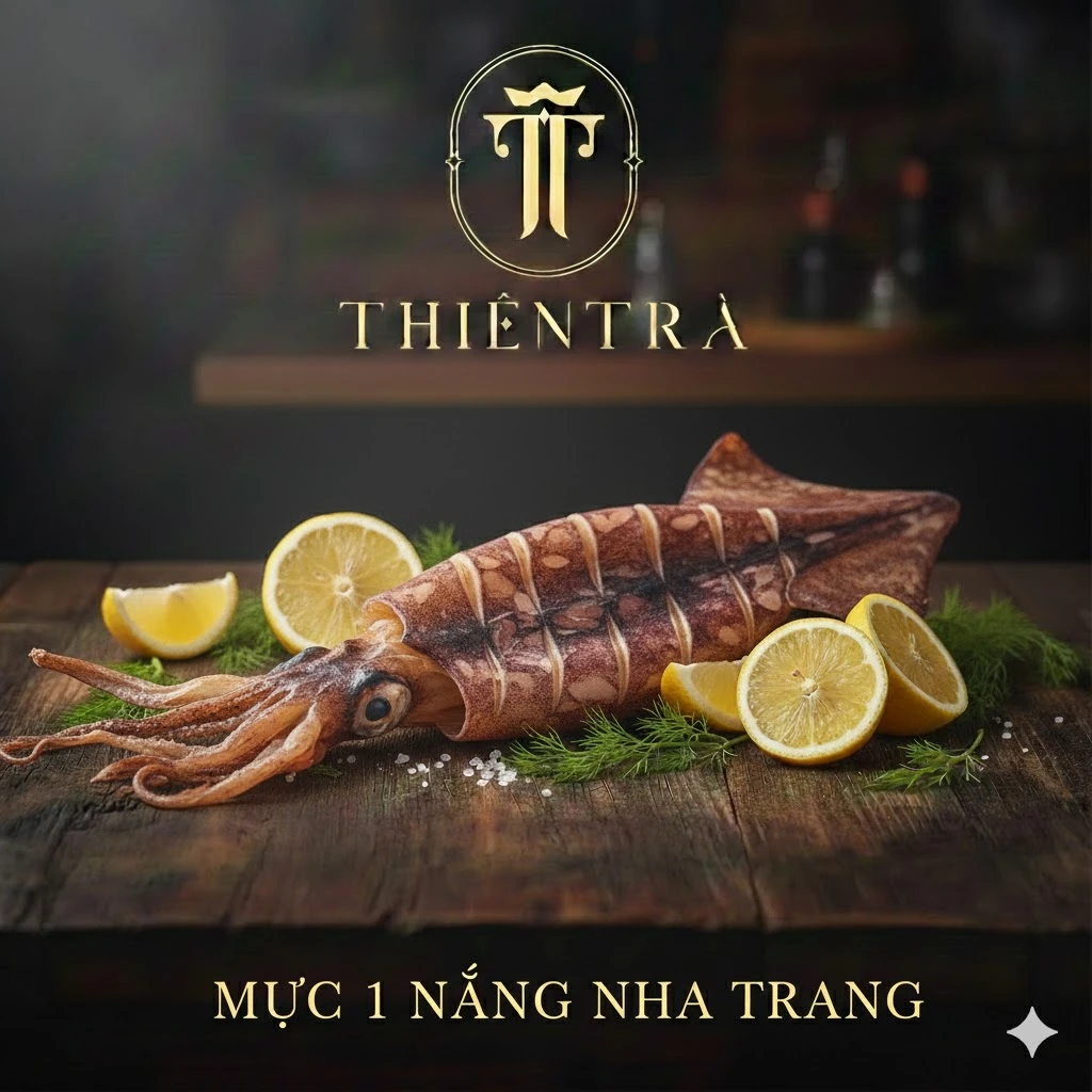 Mực 1 nắng Nha Trang